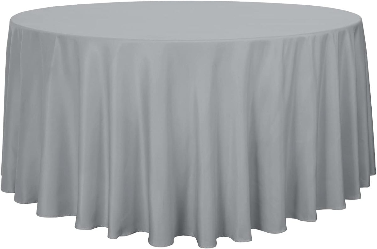 sancua Round Tablecloth - 108 Inch - Water Resistant Spill Proof Washable Polyester Table Cloth