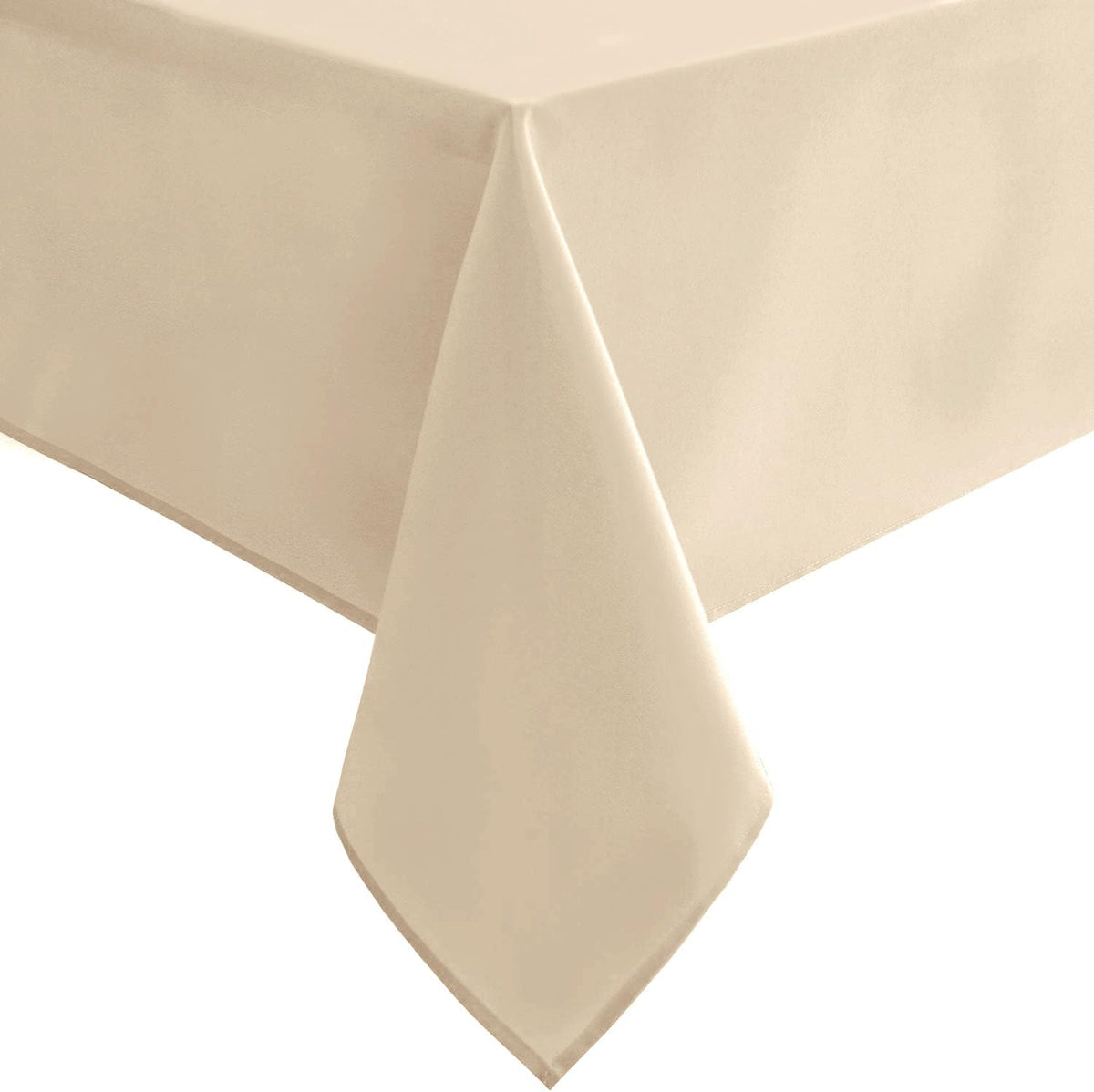 Hiasan Beige Rectangle Tablecloth - Waterproof Spillproof and Wrinkle Resistant Washable Polyester