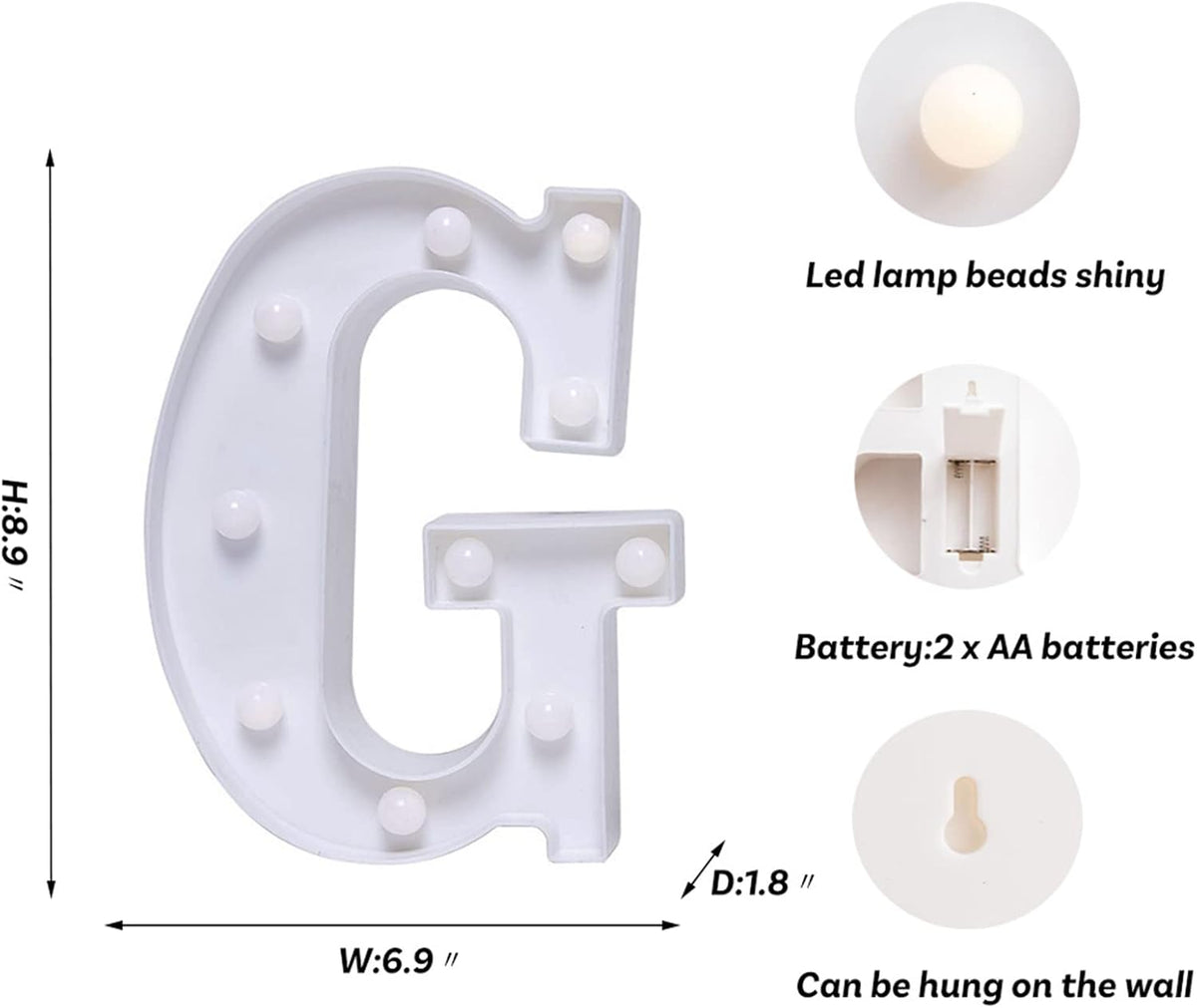 Foaky LED Letter Lights Sign Marquee Light Up Letters Sign for Night Light Wedding/Birthday Party