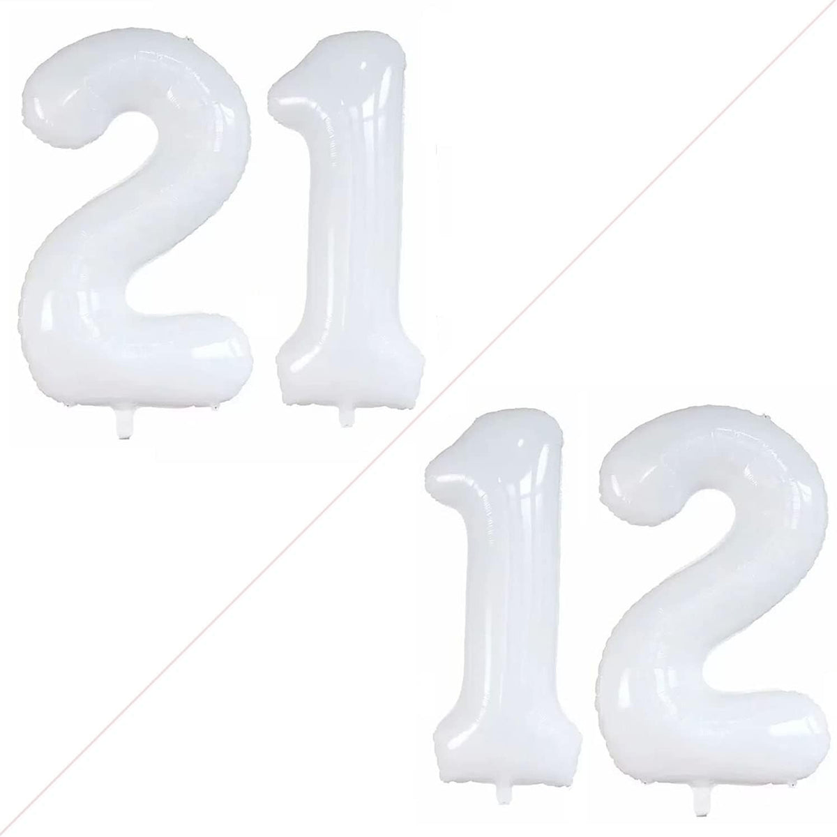 GOER Number 12 Balloons for 12th Birthday Sweet 12 Party Decorations,42 Inch Jumbo Foil Helium 21