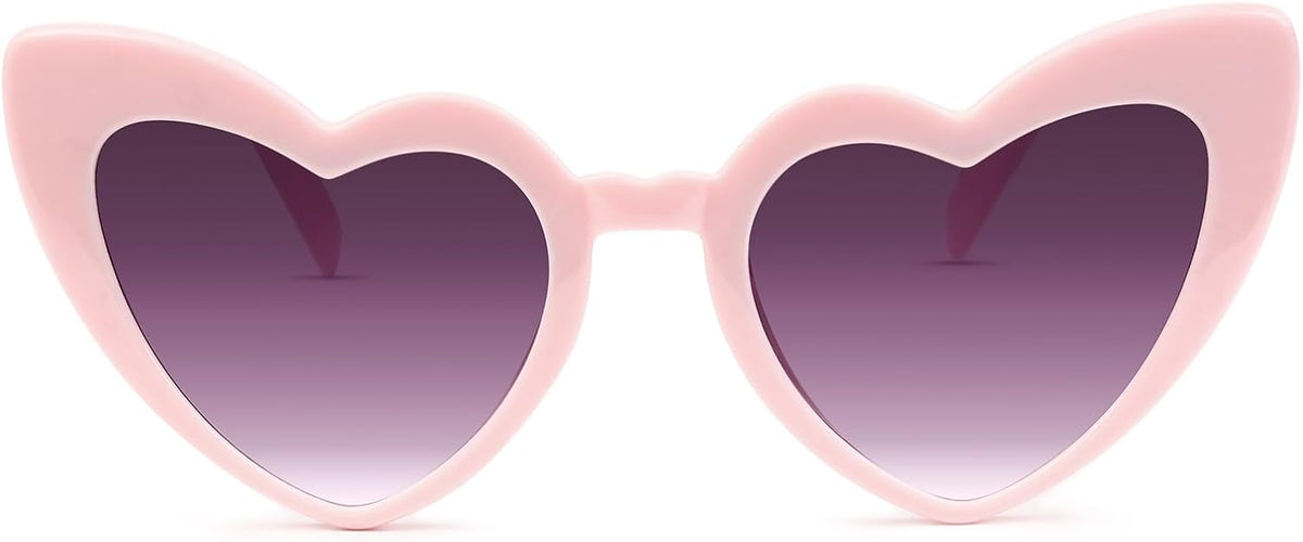 YOGFIT Heart Sunglasses for Women Fashion Classic Love Eye Protection Sunglasses Vintage Cute Heart