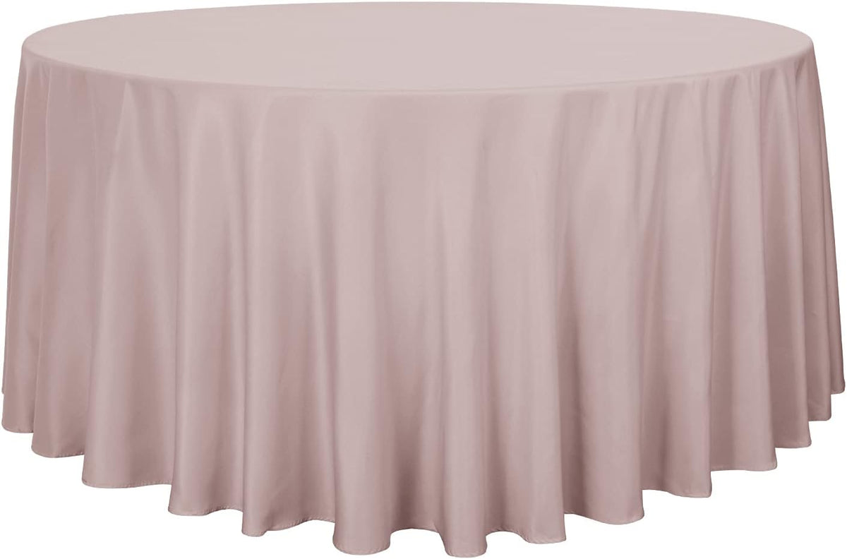 sancua Round Tablecloth - 108 Inch - Water Resistant Spill Proof Washable Polyester Table Cloth