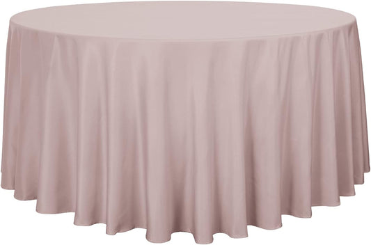 sancua Round Tablecloth - 108 Inch - Water Resistant Spill Proof Washable Polyester Table Cloth