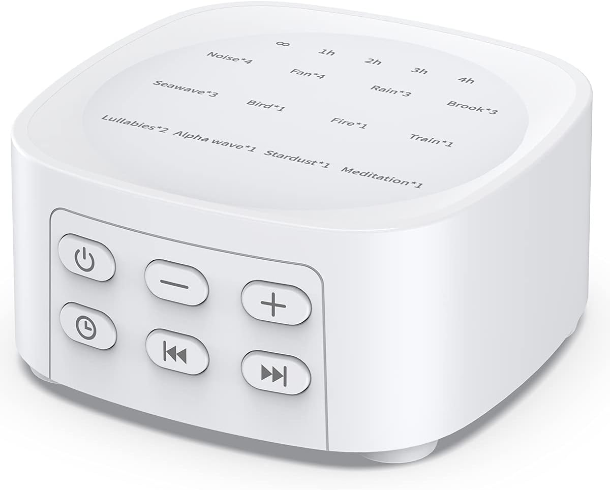 Sleepbox Sleep White Noise Sound Machines with 25 Soothing Sounds 36 Volume Levels 5 Timers Visible