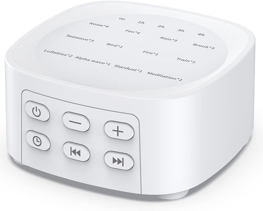 Sleepbox Sleep White Noise Sound Machines with 25 Soothing Sounds 36 Volume Levels 5 Timers Visible