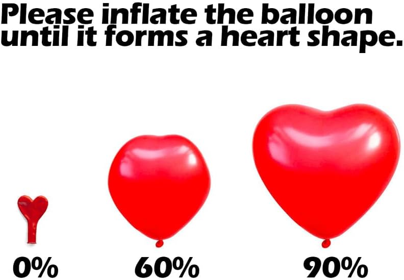 AFTERLOON® Biodegradable Balloons 24 pcs Pastel Peach 10 Inch Heart Shaped, Thickened Extra Strong