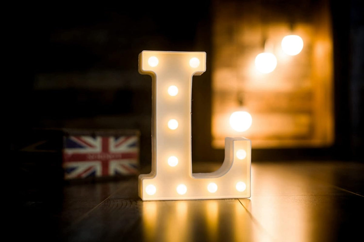 Foaky LED Letter Lights Sign Marquee Light Up Letters Sign for Night Light Wedding/Birthday Party
