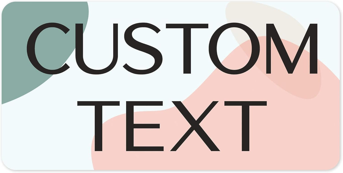 Custom Sign, Custom Street Sign, 11 Font Colors, 13 Font Styles, 4 Hole Options, 22 Sizes, 9x18