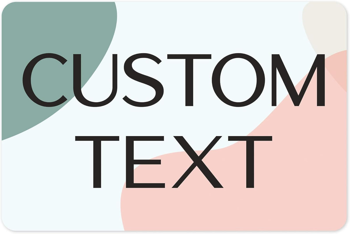 Custom Sign, Custom Street Sign, 11 Font Colors, 13 Font Styles, 4 Hole Options, 22 Sizes, 12x18