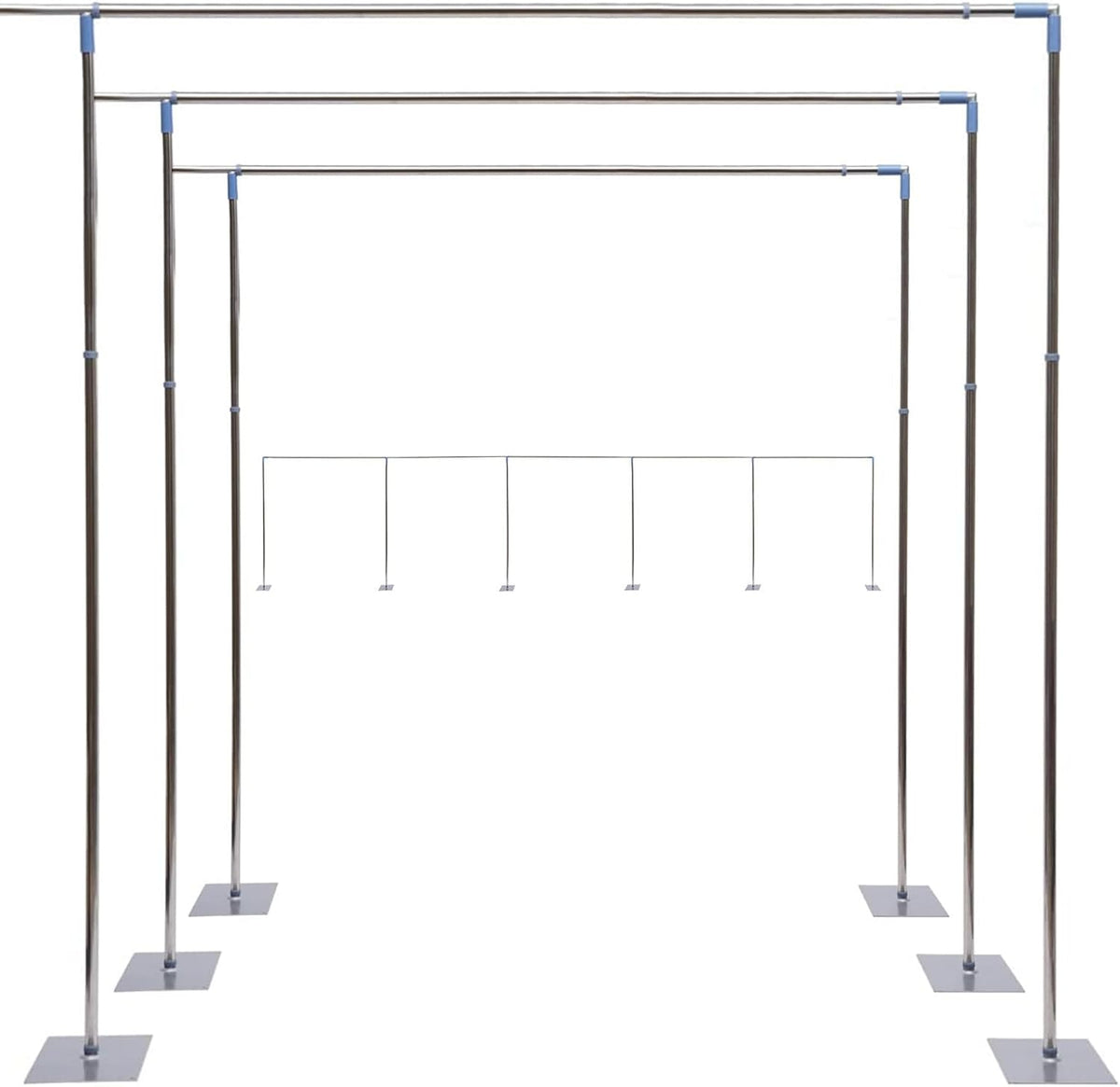 49ft*10ft Adjustable Telescopic Portable Pipe and Drape Backdrop Stand Kit Splitly, Heavy Duty