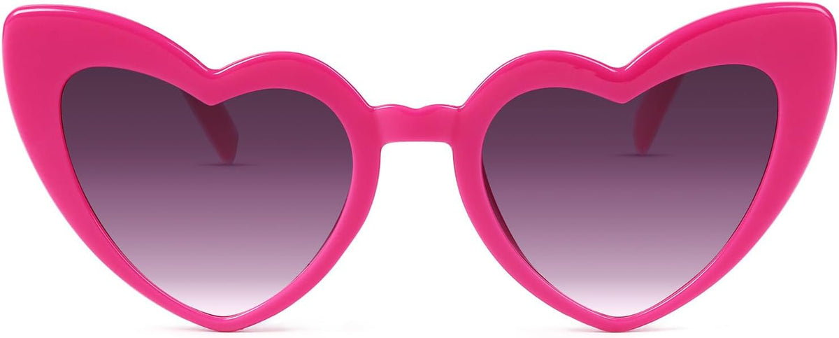 YOGFIT Heart Sunglasses for Women Fashion Classic Love Eye Protection Sunglasses Vintage Cute Heart