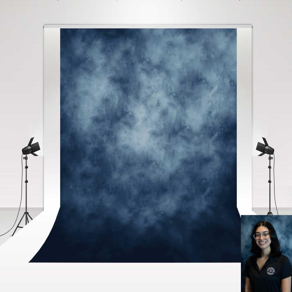 Kate Backdrop 1.5x2.2m/5x7ft Studio Classic Textured Dark Blue Figure Photography Shooting Backdrop