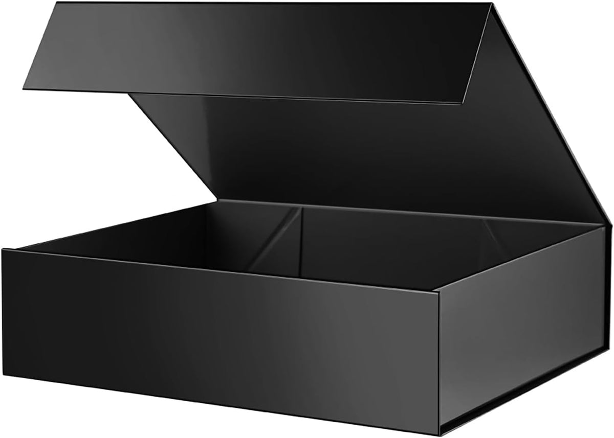 PACKHOME Large Gift Box 13.5x10x3.5 Inches, Sturdy Shirt Box with Magnetic Lid for Multiple