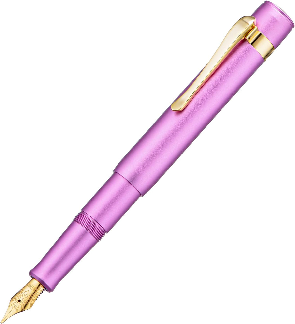 Hongdian M2 Black Forest Mini Fountain Pen, Medium Soft Golden Nib & Sleek Shape Aluminium Short