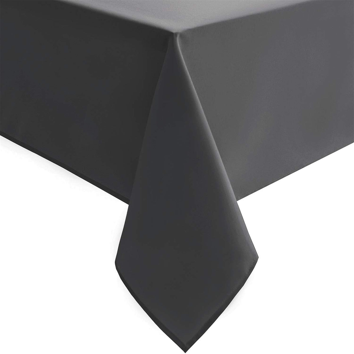 Hiasan Grey Tablecloth for Square Tables - Waterproof and Spillproof Washable Fabric Small Table