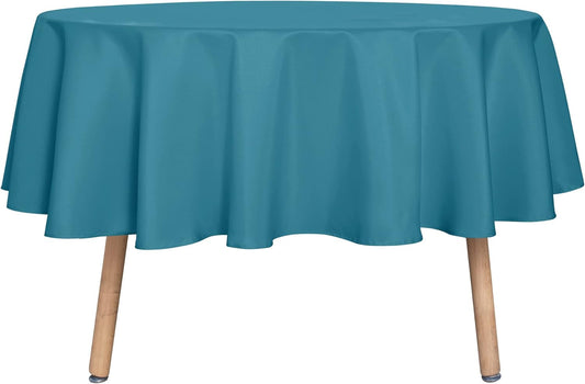 sancua Round Tablecloth - 70 Inch - Water Resistant Spill Proof Washable Polyester Table Cloth