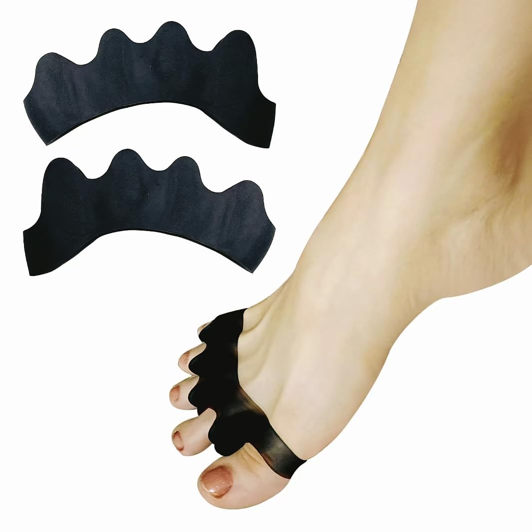 SUNFATT Toe Spacers for Men ang Women,Toe Separators for Women,Relieves Overlapping Toes,Bunions