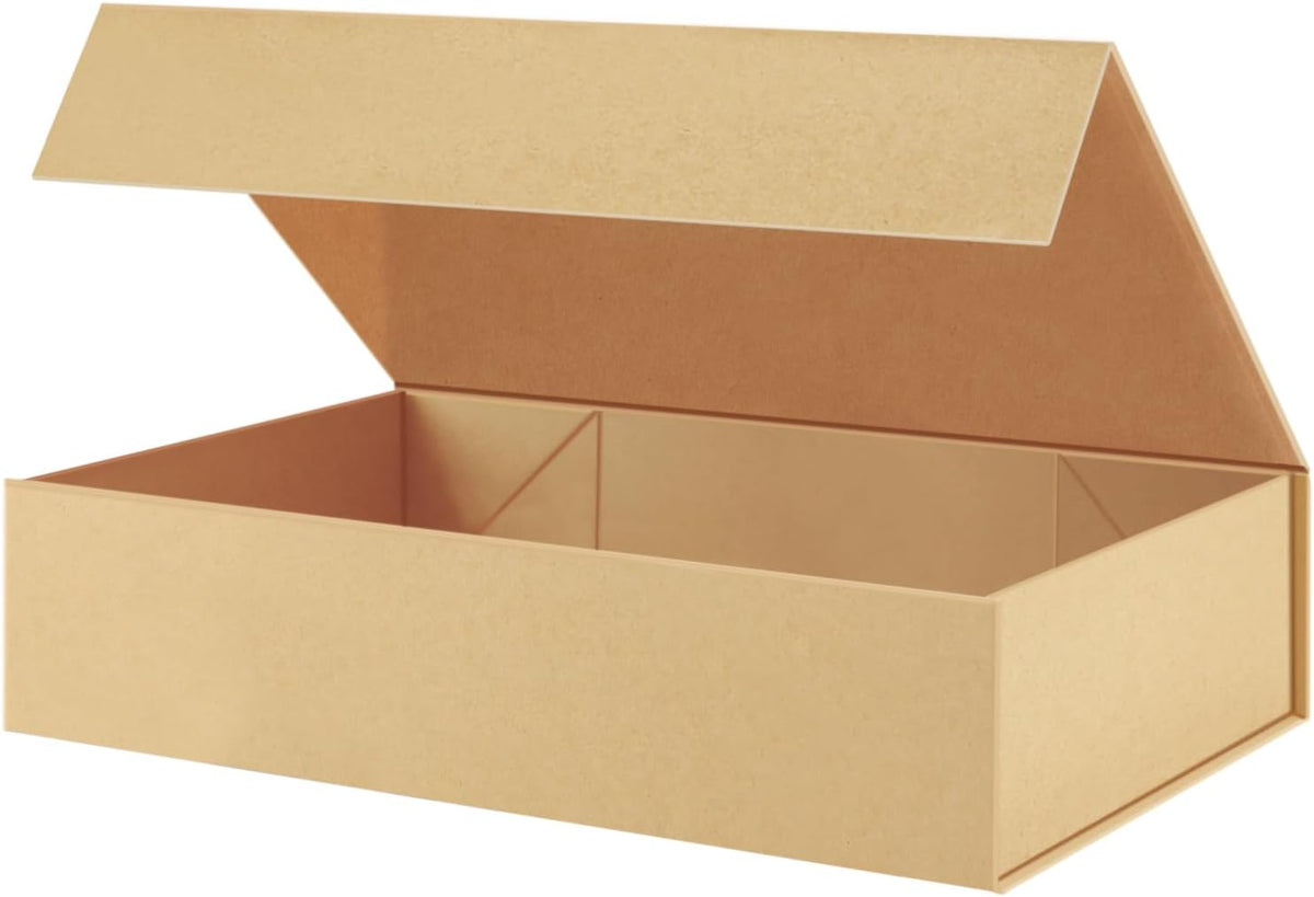 PACKHOME Extra Large Gift Box 17.5x11.3x4.3 Inches, Sturdy Shirt Box with Magnetic Lid for Clothes
