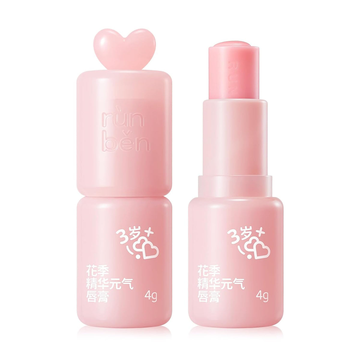 RUNBEN Color Changing Lip Balm for Kids, 24H Moisturizing & Hydrating for Chapped Lips, Safe &