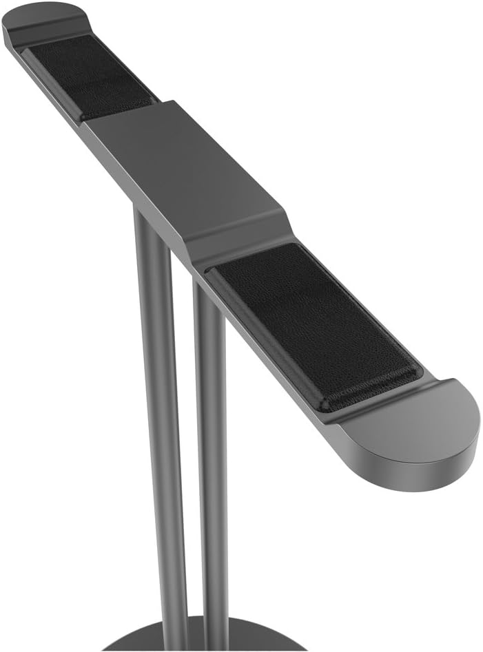 Double Headphones Stand, Aluminum Alloy Desk 3 Headsets Holder Supporting Desktop Earphone Hanger