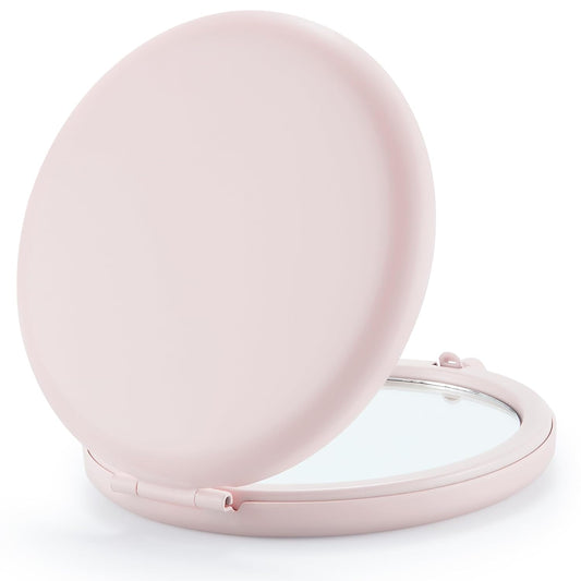 Compact Mirror for Purse, Pack of 24 Double-Sided 1X/2X Magnifying Round Metal Pocket Makeup