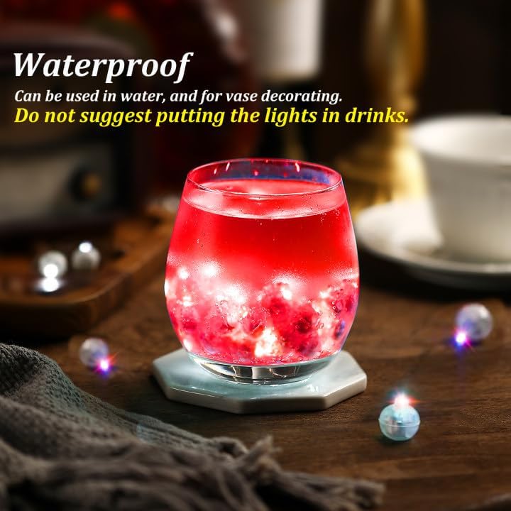 ZGWJ 100PCs Mini Led Lights, Led Balloons Light for Party Decorations Neon Party Lights for Paper
