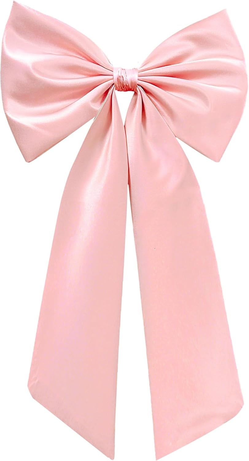 Large Pink Bow for Decorations Big Pink Ribbon Bows Banner Décor Large Bow Wall Hanging Decor for