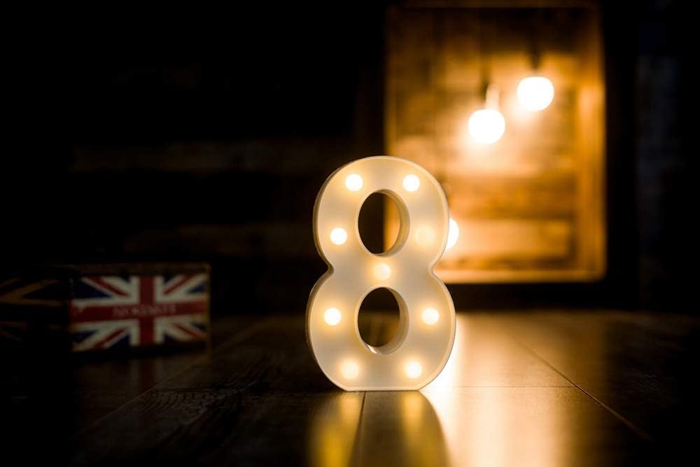 Foaky Rechargeable LED Letter Lights Sign Marquee Light Up Letters Sign for Night Light