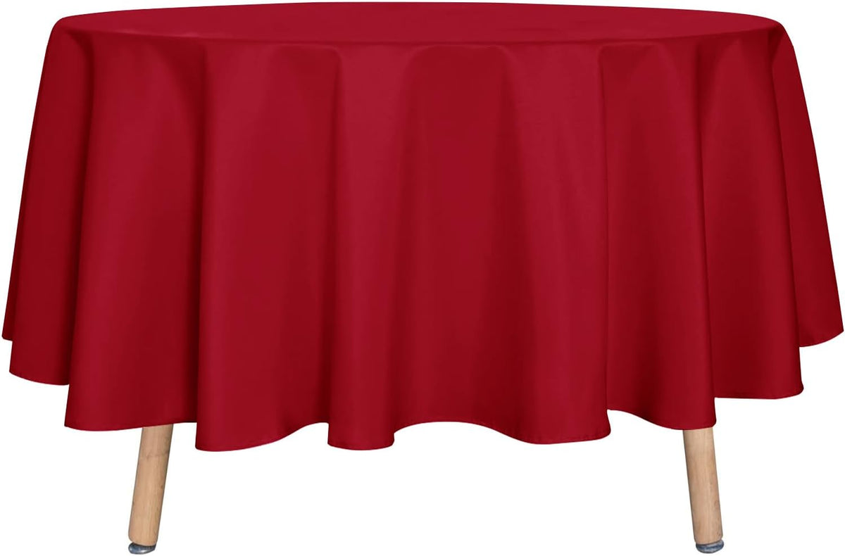 sancua Round Tablecloth - 90 Inch - Water Resistant Spill Proof Washable Polyester Table Cloth
