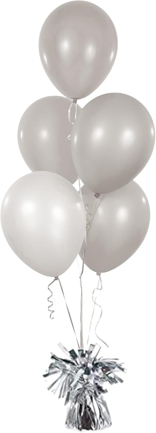 Metallic Balloon Weights, Birthday Party Favors, Novelty and Gag Gifts, 5.5" Inches, 12-Pack