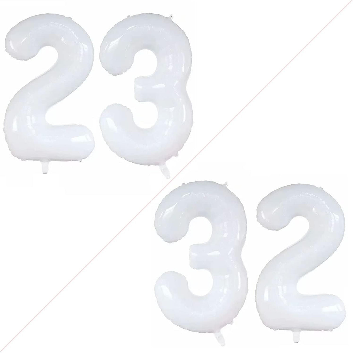 GOER Number 23 Balloons for 23rd Birthday Party Decorations,42 Inch Jumbo Foil Helium 32 Balloons