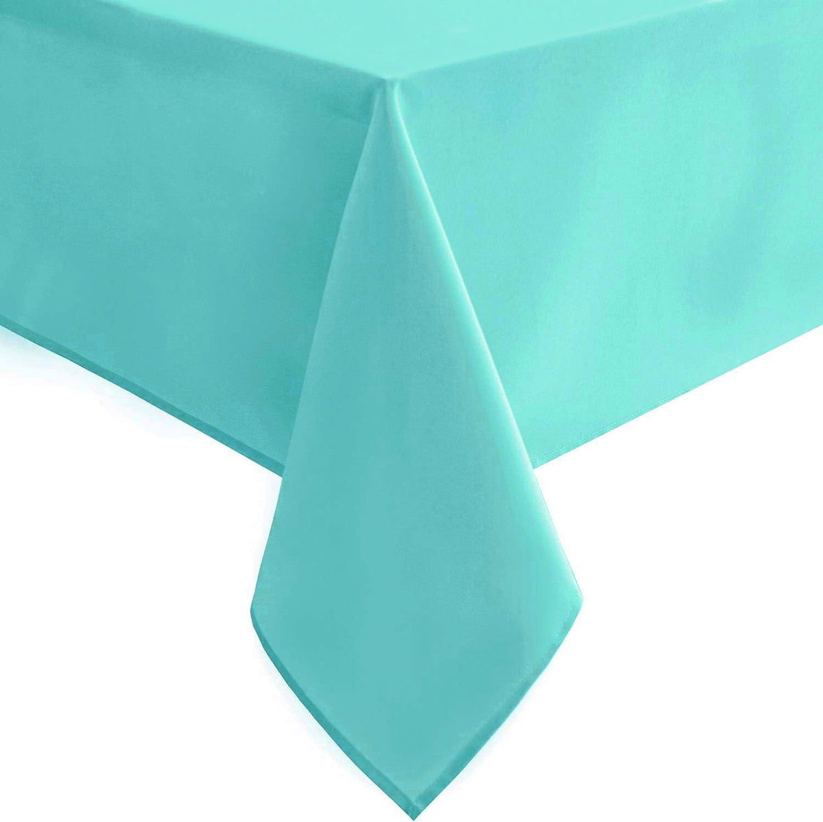 Hiasan Light Blue Tablecloth for Rectangle Tables - Waterproof and Spillproof Washable Fabric Table