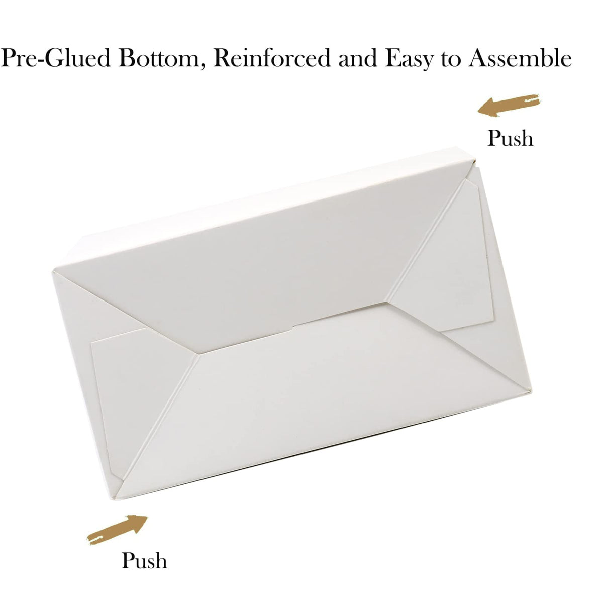 Oletx 30Pcs White Party Favor Treat Boxes Goodie Paper Gift Box