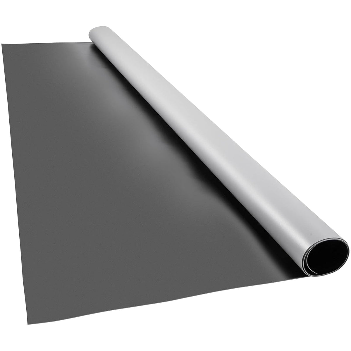 VEVOR Dance Floor Roll - 6.6x9.8ft, 0.06in Thick PVC Vinyl, Black/Grey Reversible, Non-Slip, Ballet