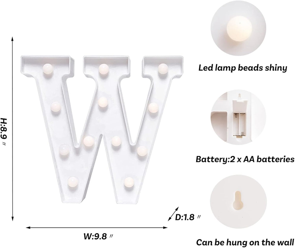 Foaky LED Letter Lights Sign Marquee Light Up Letters Sign for Night Light Wedding/Birthday Party