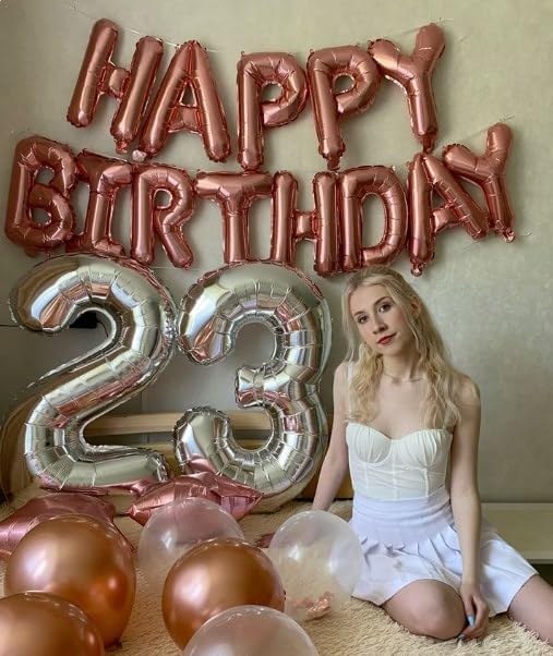 Silver 40 Inch Large Number 5 Birthday Balloon, 2025 Five 5th 15 25 35 50 55 Birthday Celebration