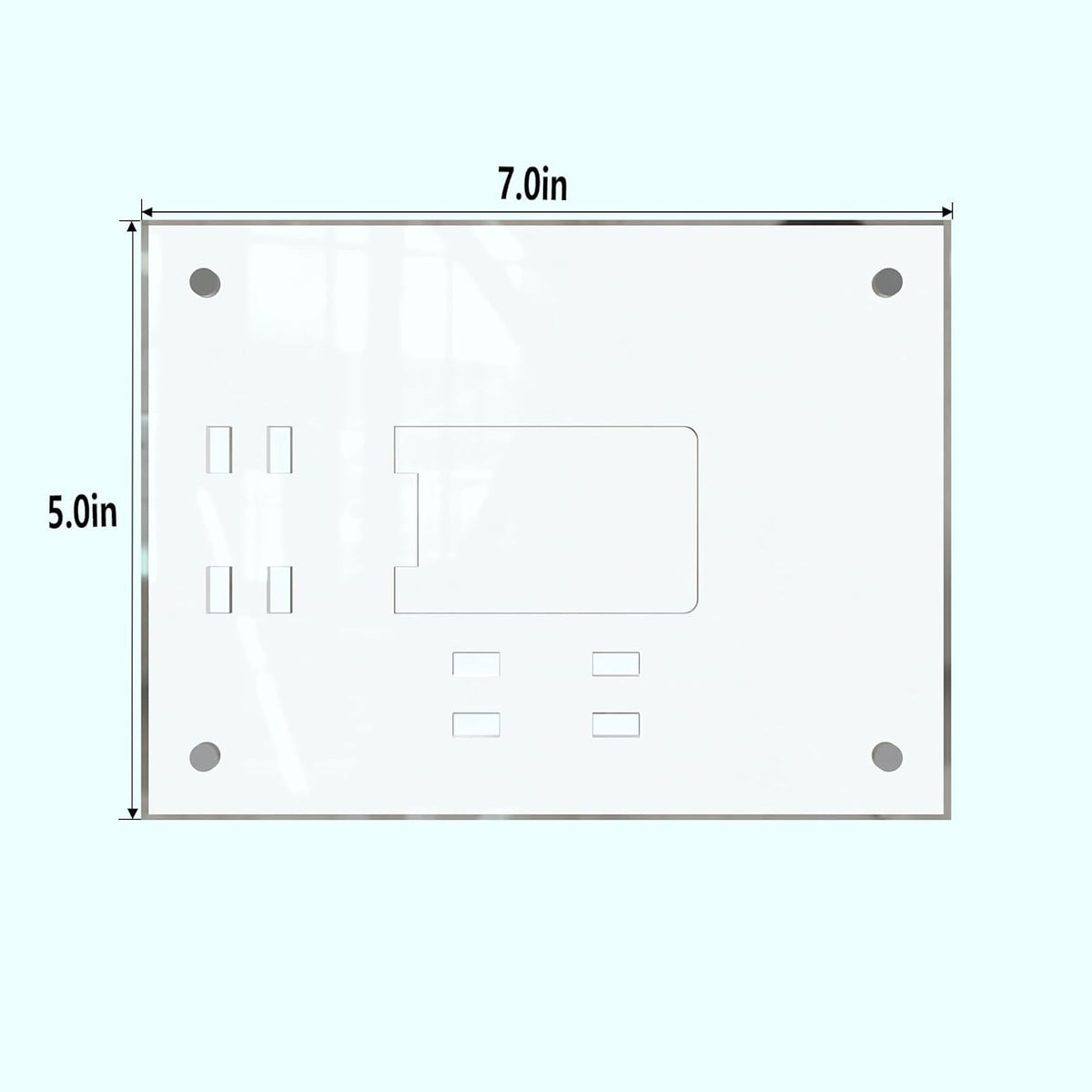 HELPLEX Picture Frames, 3 Pack 5x7 inch Acrylic Picture Frame Clear 5 x 7 Photo Frames Magnetic