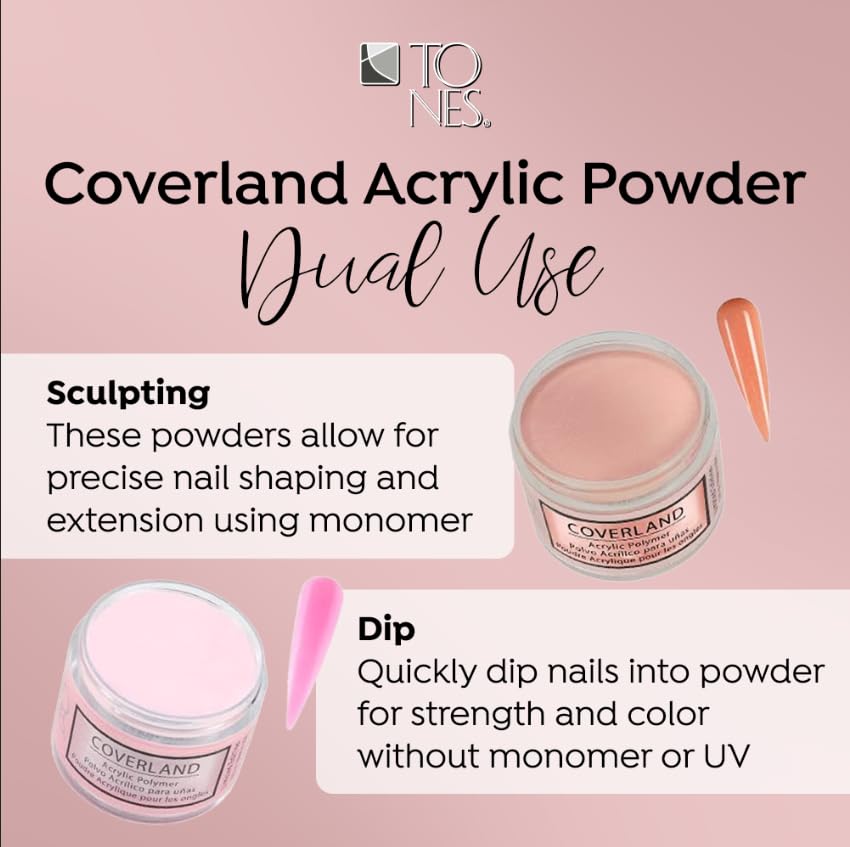 Tones Coverland Acrylic Nail Powder "Life Is Your Creation" - Limited Edition Acrylic Powder for