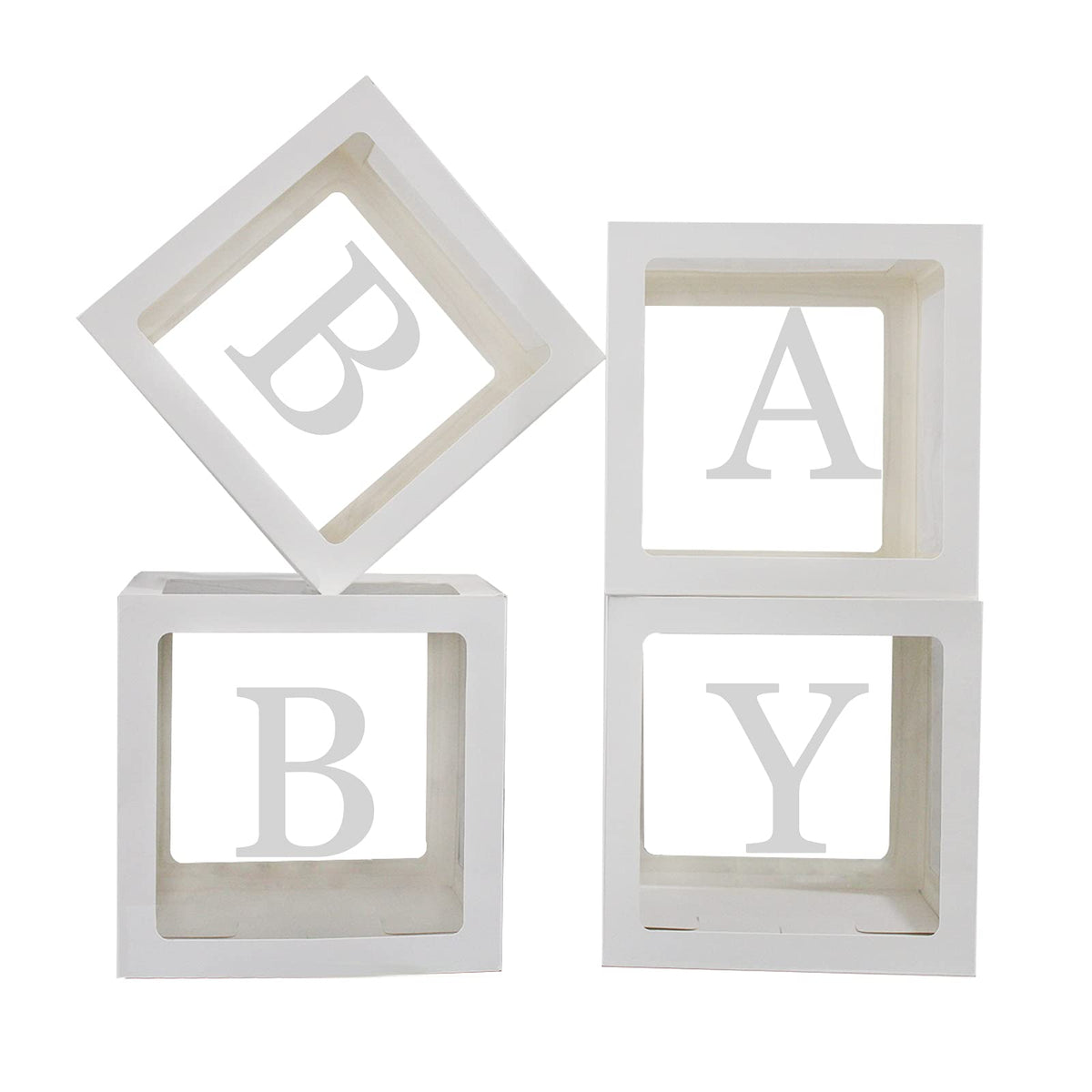Baby Boxes with Letters for Baby Shower,Baby Shower Gender Reveal Decor