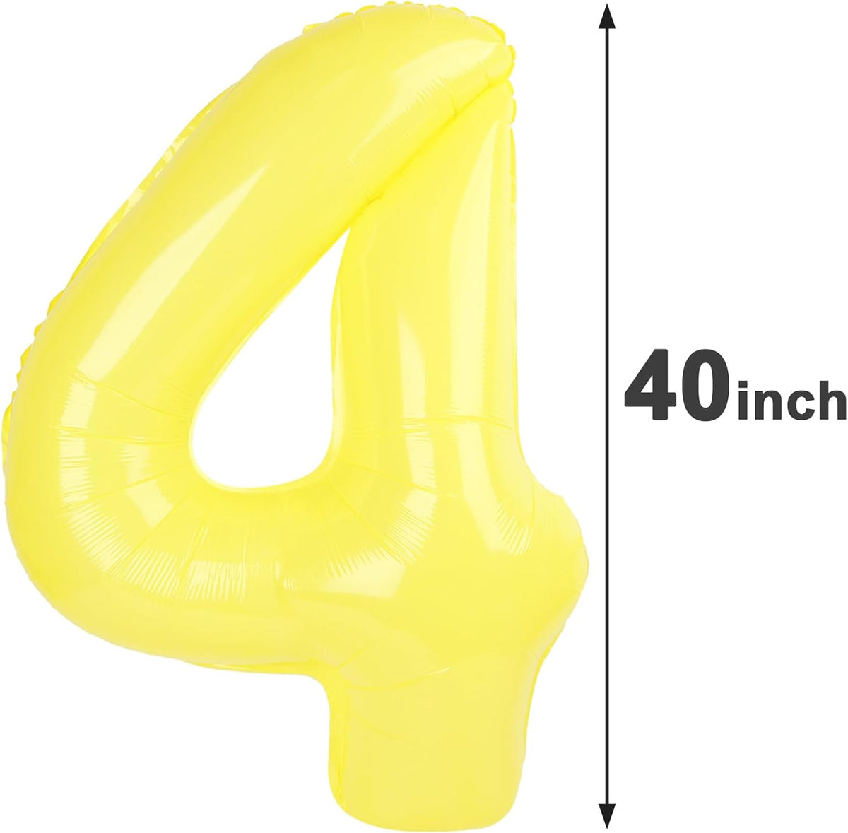 Macaron Yellow Number Balloon 4