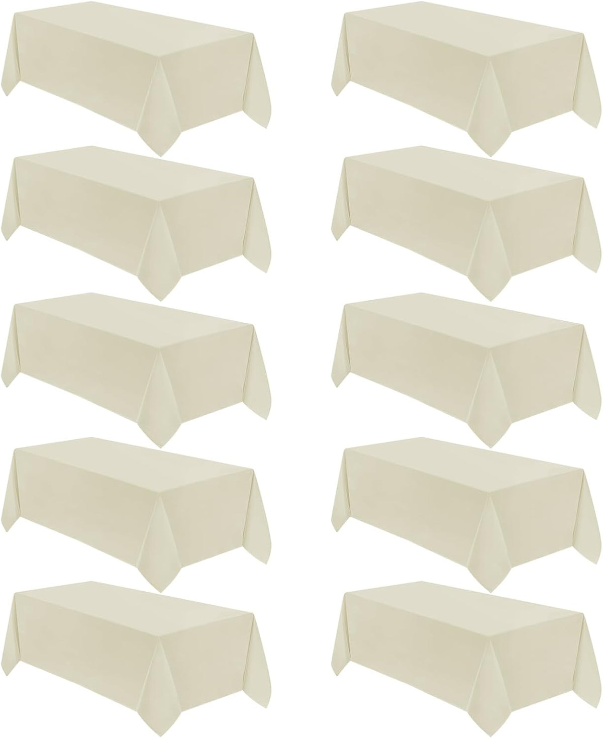 VidaFete Tablecloth 10 Pack 90 * 156inch Rectangle Table Cloth Polyester, Stain Wrinkle Resistant