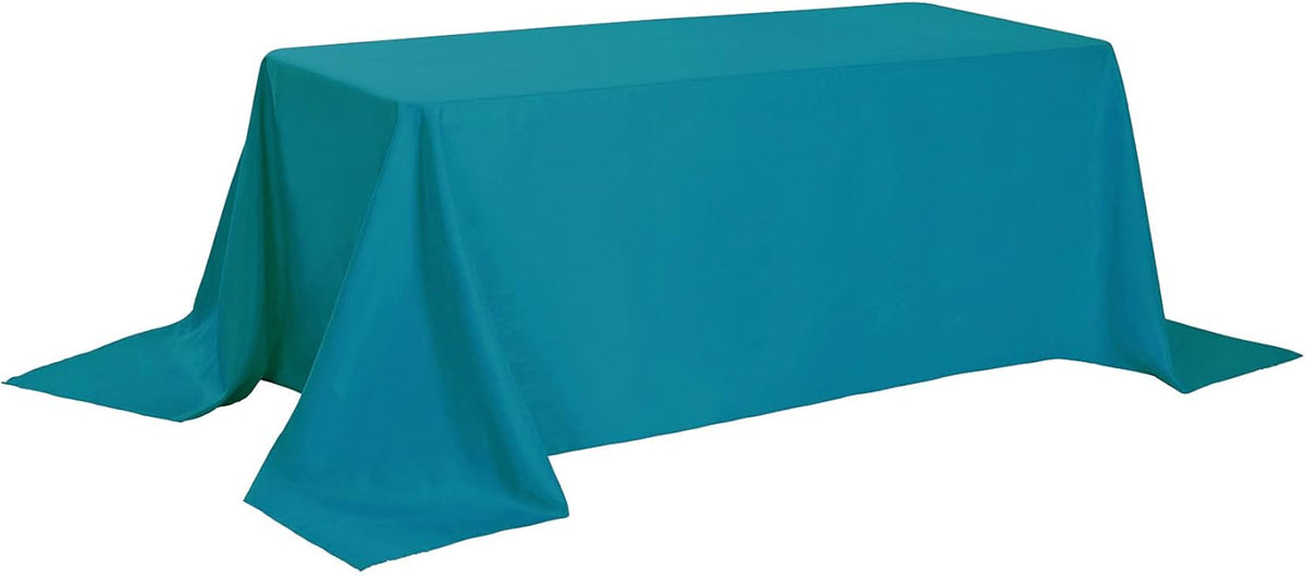 Rectangle Tablecloth 90x156 inch Washable Polyester Fabric Table Cloth for Wedding Party Dining