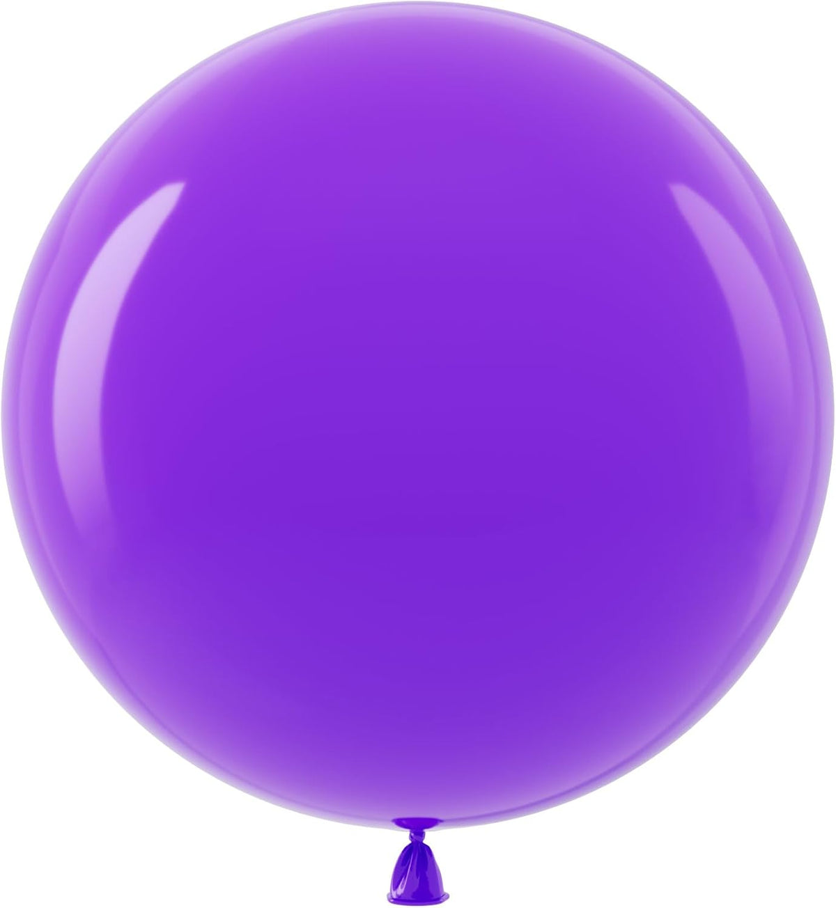 Bezente Purple Giant Balloons 36 Inch - 8 Pack Jumbo Purple Balloons Large Round Black Latex