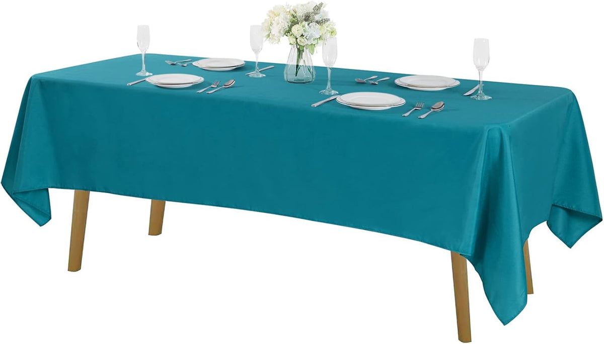 Rectangle Tablecloth 60x120 inch Washable Polyester Fabric Table Cloth for Wedding Party Dining