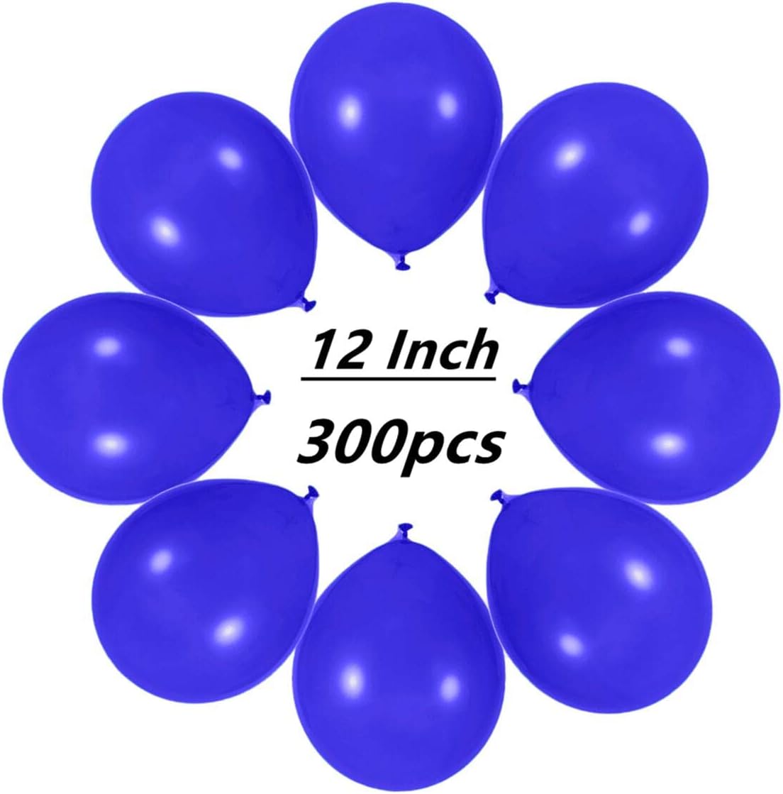 300 Pack Royal Blue Balloons 12 inch Blue Latex Party Balloon Bulk for Various Party Events