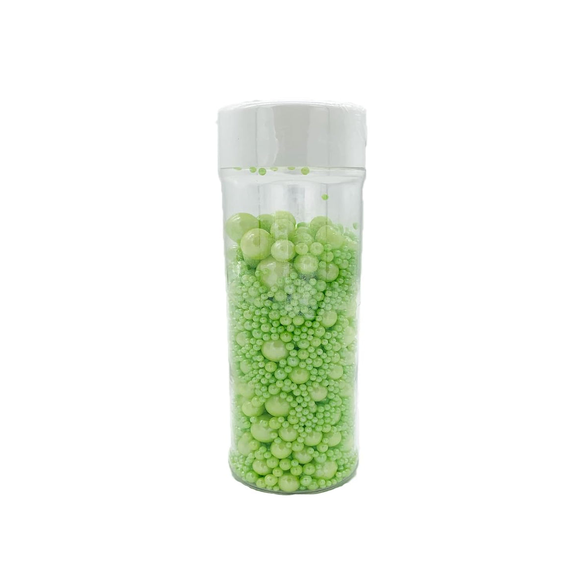 Weraru Edible Green Pearl Sugar Sprinkles Candy Mixing Size Baking Edible Cake Decorations Cupcake