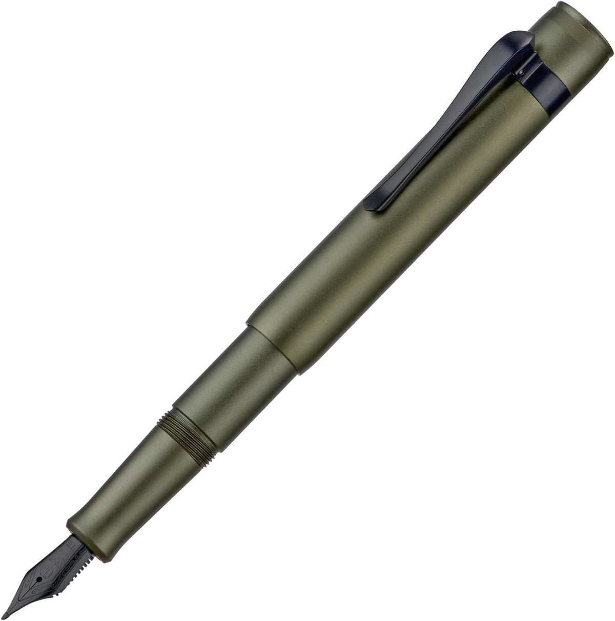 Hongdian M2 Black Forest Mini Fountain Pen, Long Blade Nib & Sleek Shape Aluminium Short Pocket