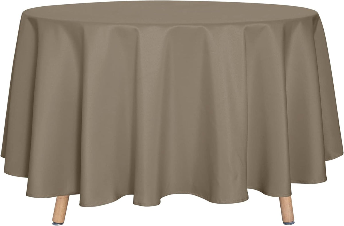 sancua Round Tablecloth - 90 Inch - Water Resistant Spill Proof Washable Polyester Table Cloth