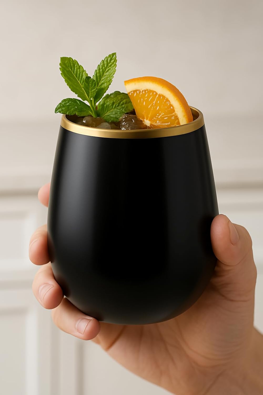 40 count Unbreakable Stemless Plastic Wine Champagne Whiskey Glasses Elegant Durable Disposable