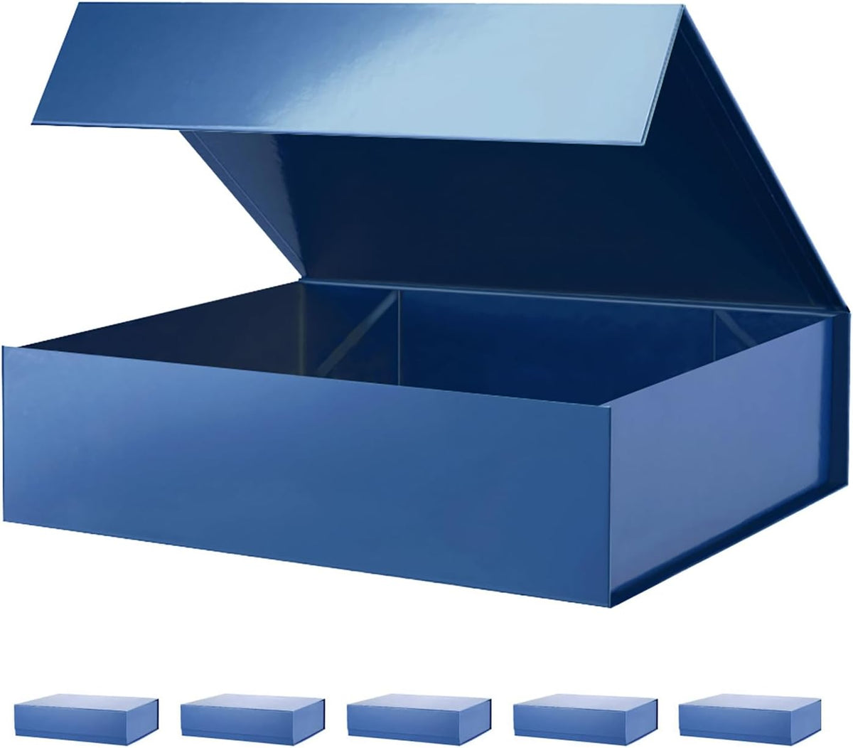 PACKHOME 6 Large Gift Boxes 13.5x10x3.5 Inches, Sturdy Shirt Boxes with Magnetic Lids for Multiple